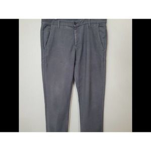 Men's Adriano Goldschmied Slim Chino Marshall Pants Grey Gray Size 36x30